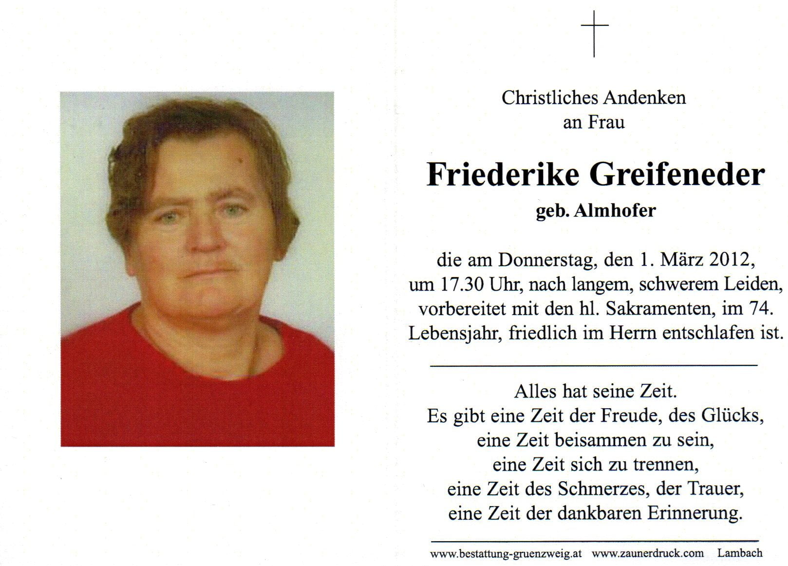 Greifender Friederike