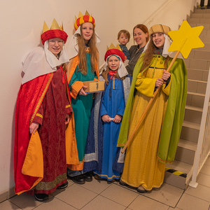 Die Sternsinger*innen waren in der Pfarre Kirchdorf an der Krems unterwegs