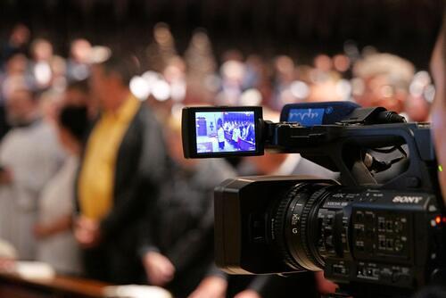 Kamera im Gottesdienst
