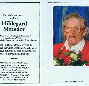 gestorben am 15. Januar 2009