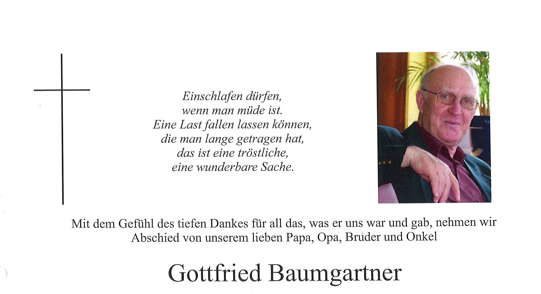 Unsere Verstorbenen / privat
