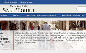 Gemeinschaft Sant´Egidio. © Sant´Egidio