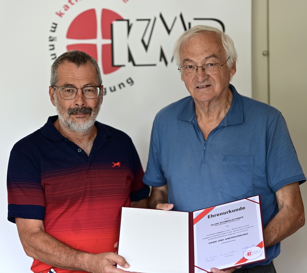 Ehrenurkunde an Alois Schmidleithner