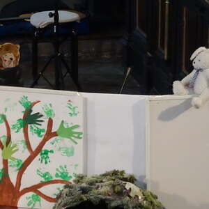 Wolf und Hase sind sich nicht grün ...              