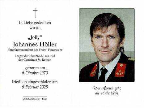 Johannes Höller / Bestattung Rakaseder & Galos