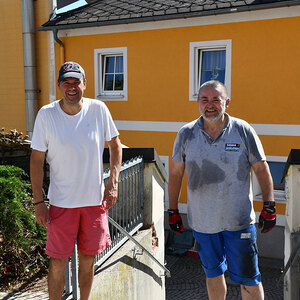 an der Mauer am 2. Tag