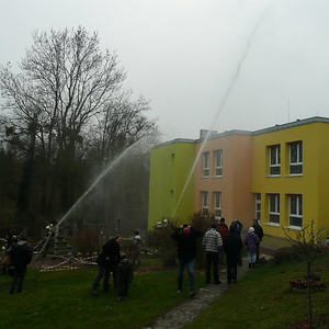 Feuerwehrübung im Kindergarten