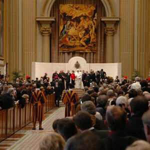 Rom - Christbaum für Papst