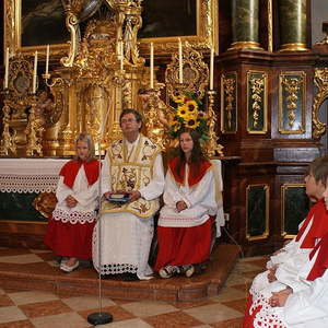 Erntedankfest mit Pfarrfoto
