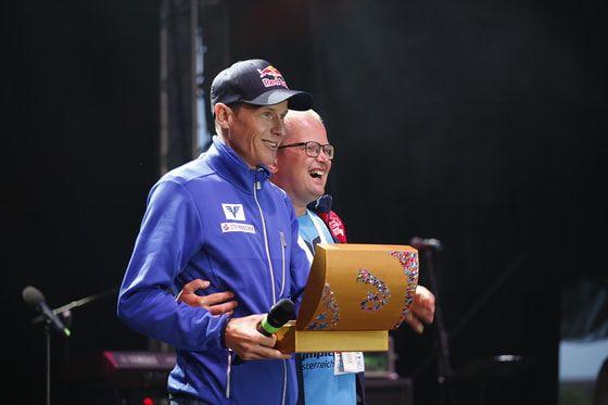 Andreas Goldberger und Mario Hahn sprachen den Special-Olympics-Eid