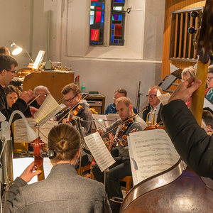 Der Gottesdienst wurde musikalisch mitgestaltet vom Kirchenchor sowie Orchester