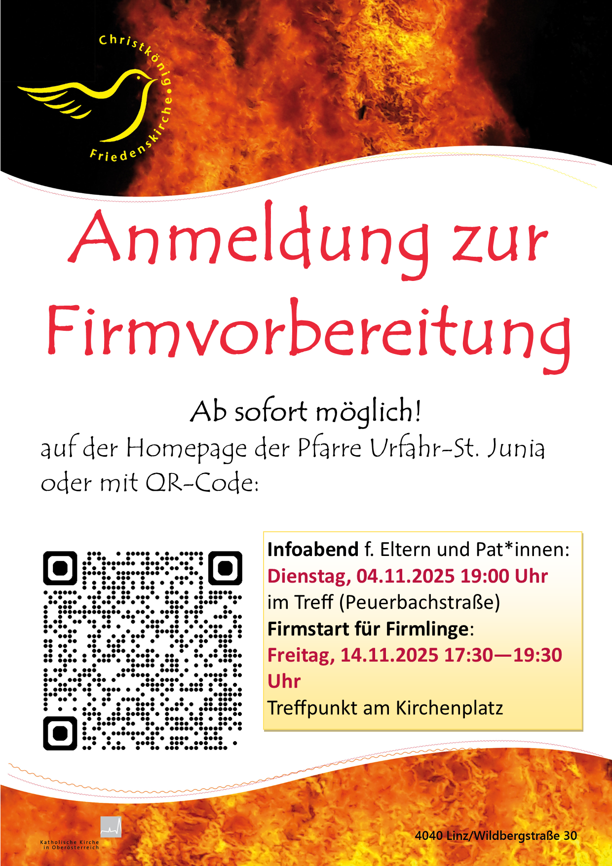 Plakat Firmanmeldung CK 2025 / Christkönig