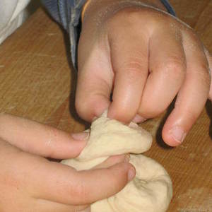 Kindergarten besucht Bäckerei