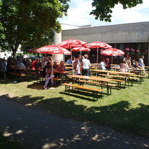 Die schattigen Plätze waren eindeutig beliebter