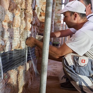 Vorbereitungsarbeiten für den Putz