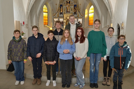 Ministrantenaufnahme 2024 / Alois Hemetsberger Minis, die Dienst beendeten