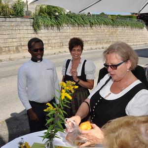 Verabschiedung Kaplan Kinsley, Kräuterweihe und Goldhauben Einladung