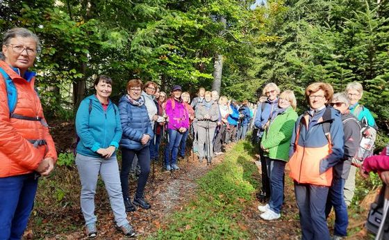 Pilgerinnengruppe im Schacherwald
