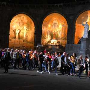 Lourdes, Lichterprozession 