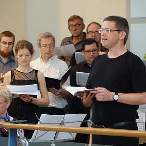 Andreas Peterl beim Kyrie...