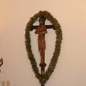 der auferstandene Christus in der Kapelle im Europakloster Gut Aich