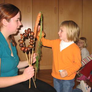 Gemüsetheater im Kindergarten