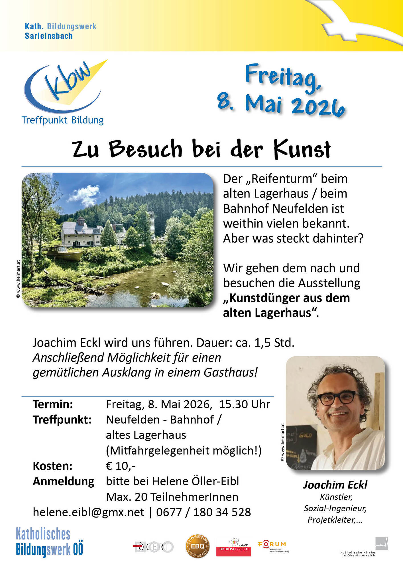 Einladung 'Zu Besuch bei der Kunst', 8. Mai 2026