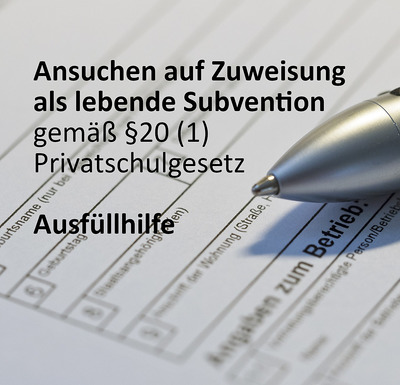 Ausfüllhilfe lebende Subvention