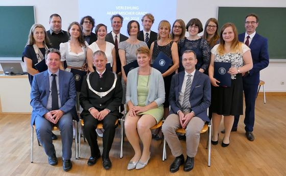 AbsolventInnen der KU Linz vom Sommersemester 2018