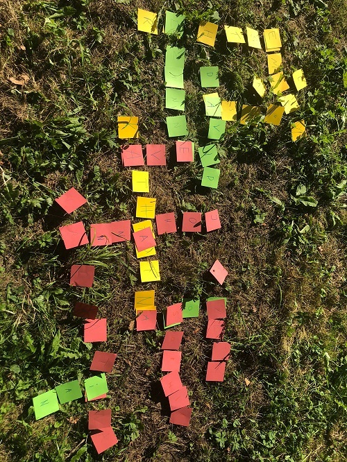 Hurra, hurra, die Jungschar, die ist wieder da. Hurra, hurra, das ist doch wunderbar!