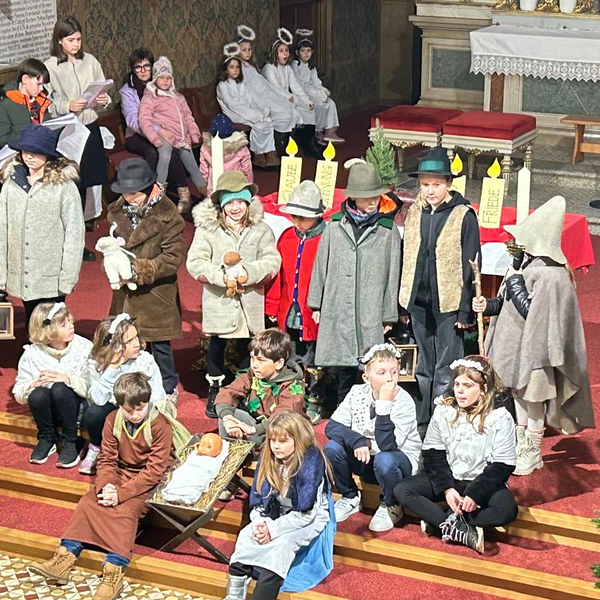 Kindermette mit Hirtenspiel