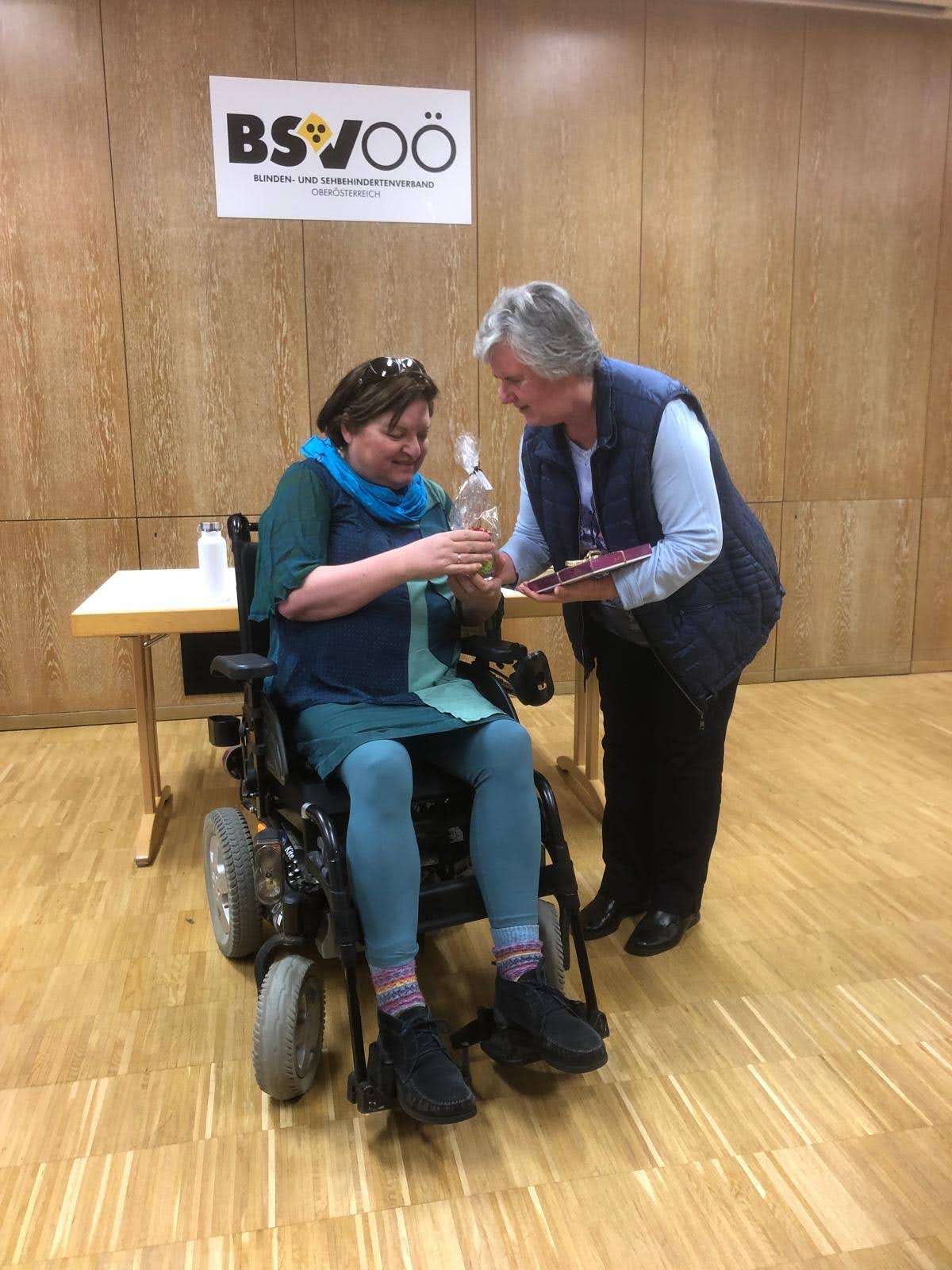 Dank an Marianne Wieser / Blindenpastoral