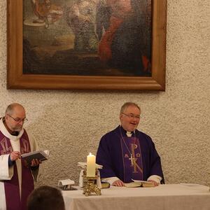 Messe in St. Quirinus und nach der Sternwallfahrt in Auwiesen