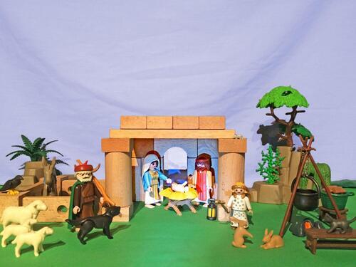 Playmobil-Krippe