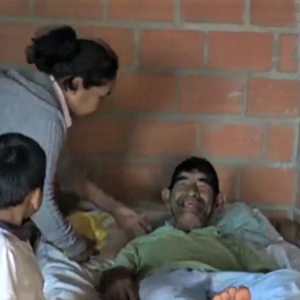 Besuch bei einem Bettlägrigen