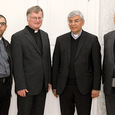 P. Ehab Nafh Hana, Bischof Manfred Scheuer, Erzbischof Ramzi Garmou aus Teheran, Prälat Dr. Hans Hollerweger