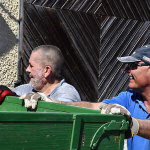 an der Mauer am 2. Tag