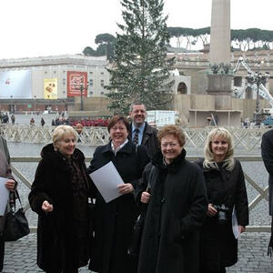 Rom - Christbaum für Papst