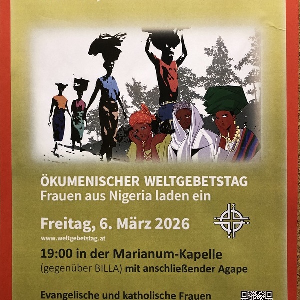 Ökumenisches Weltgebetstag am 6. März 2026