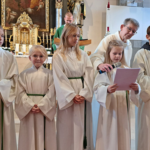 Bitten der neuen Ministrant:innen