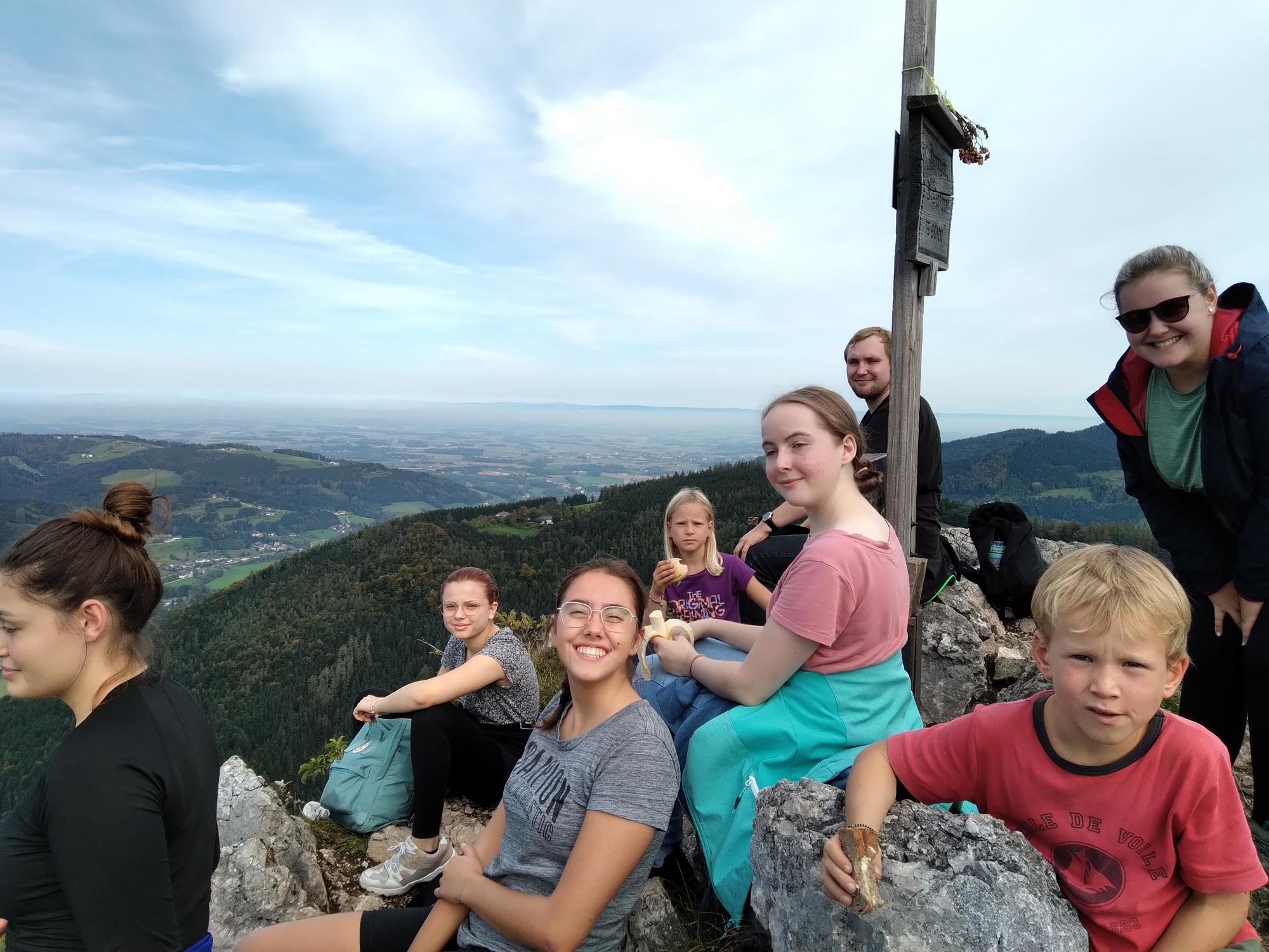 Pfarrjugend bei der Jugend-Wanderung