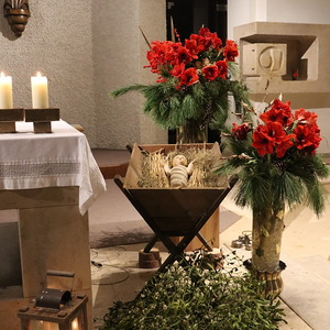 weihnachtliche Kirche St. Quirinus