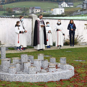 Segnung des neuen Urnengartens