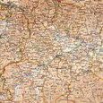 Ausschnitt aus Kartenmaterial von Johann E. Lamprecht: Das Land ob Enns, dargestellt in seiner politischen und kirchlichen Eintheilung während des XV. Jahrhunderts (1863)