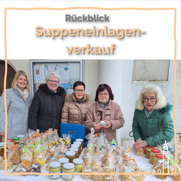 Suppeneinlagenverkauf