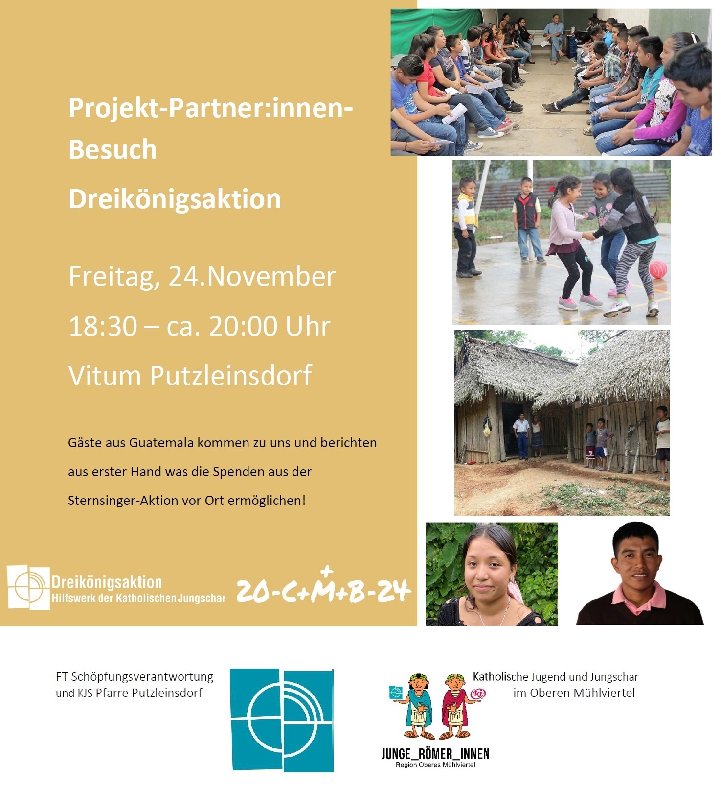 Flyer Projektpartnerbesuch Dreikönigsaktion