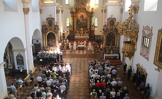 Gemeinschaftsgottesdienst im Stift Reichersberg / Hans Hathayer Gemeinschaftsgottesdienst im Stift Reichersberg am 28. August 2016