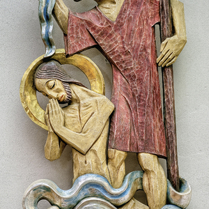 Seitenaltar - Relief Johannes, der Täufer