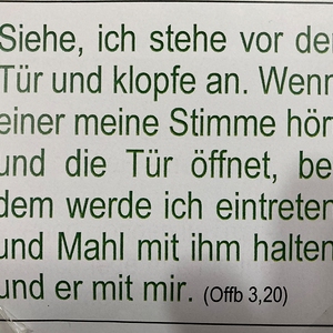 Diesen Text hörten wir in jeder Kirche