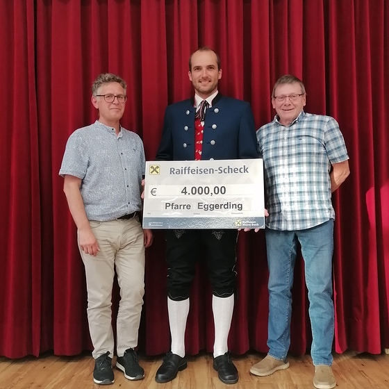 Spendenübergabe an den MV Eggerding